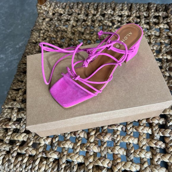 Alohas Paloma Heel in Magenta - Picture 4 of 4